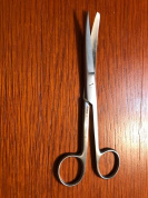 scissors туп/ остр изогн 15,5 см