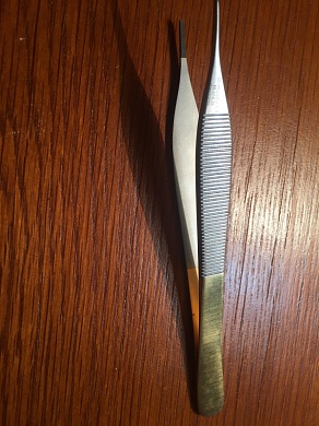 aDSON пинцет зубч ТС- твердосплавный 15 см