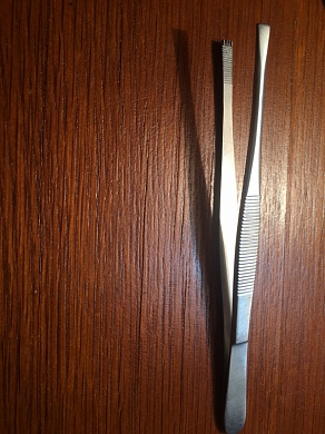 Adlerkreutz пинцет 4х5 зуб  16 см