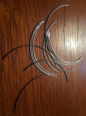 Кишечн.иглы  кругл, 3/8 круга, No:0   12 шт/уп.