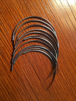 Шовная игла G No:1, 1/2 круга. 12 шт/ упак