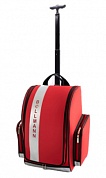 Сумка-чемодан врача скорой помощи GoLight на тележке с ручкой, цвет красный